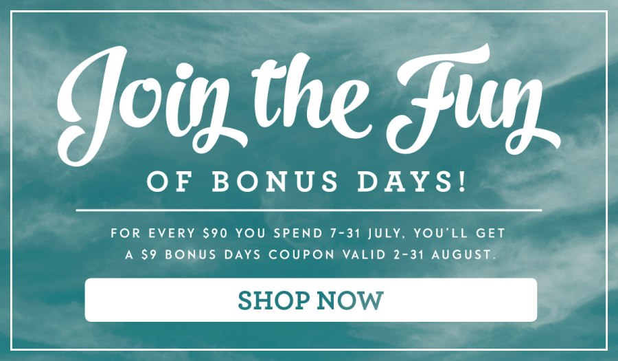 Stampin’ Up! Bonus&nbsp;Days!