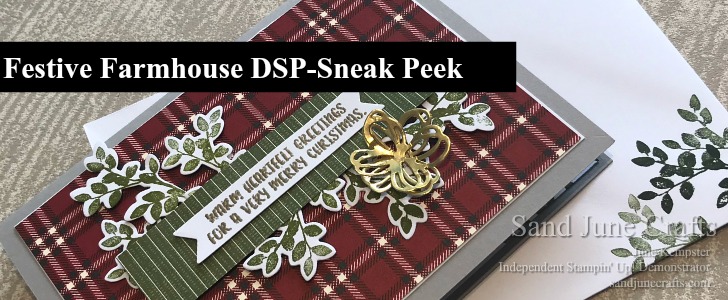 Festive Farmhouse DSP Sneak Peek – 2018 Stampin’ Up! Holiday&nbsp;Catalogue