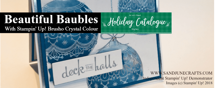 Holiday Catalogue Art With Heart September Blog Hop featuring Beautiful Baubles with Stampin’ Up! Brusho Crystal&nbsp;Colours